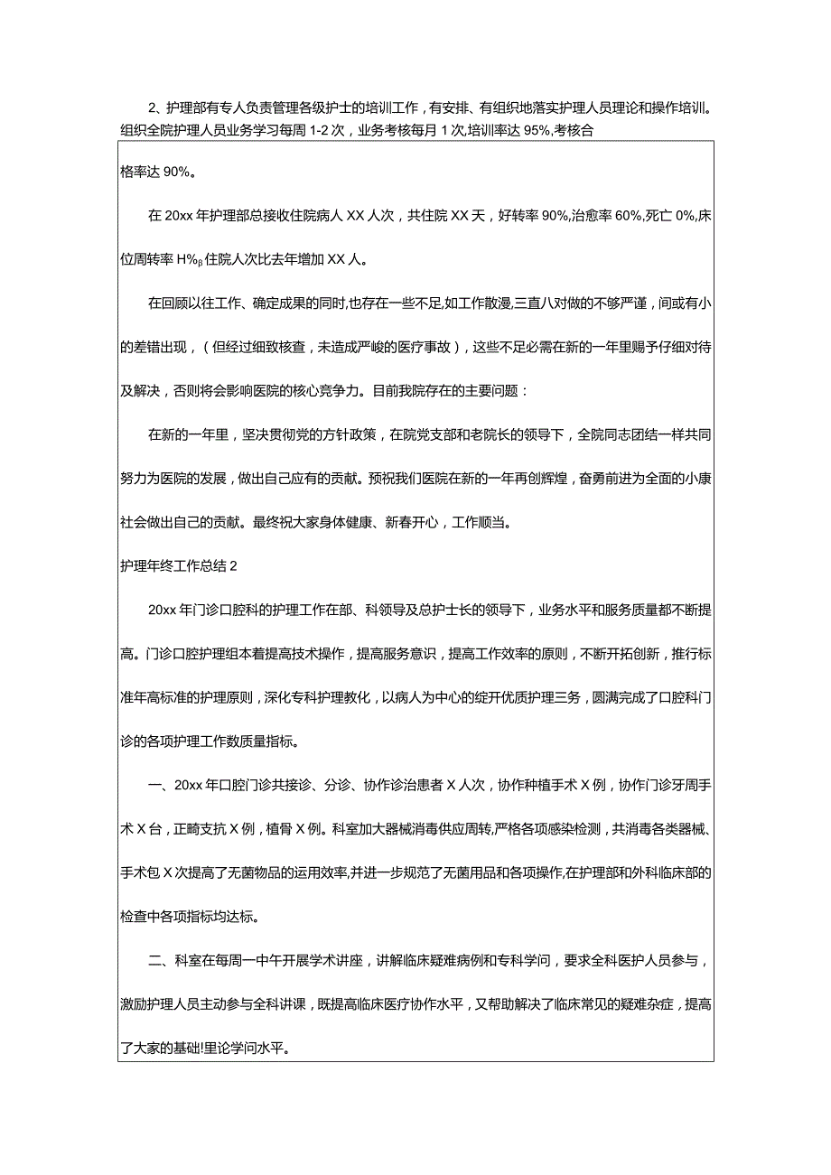 2024年护理年终工作总结篇.docx_第2页