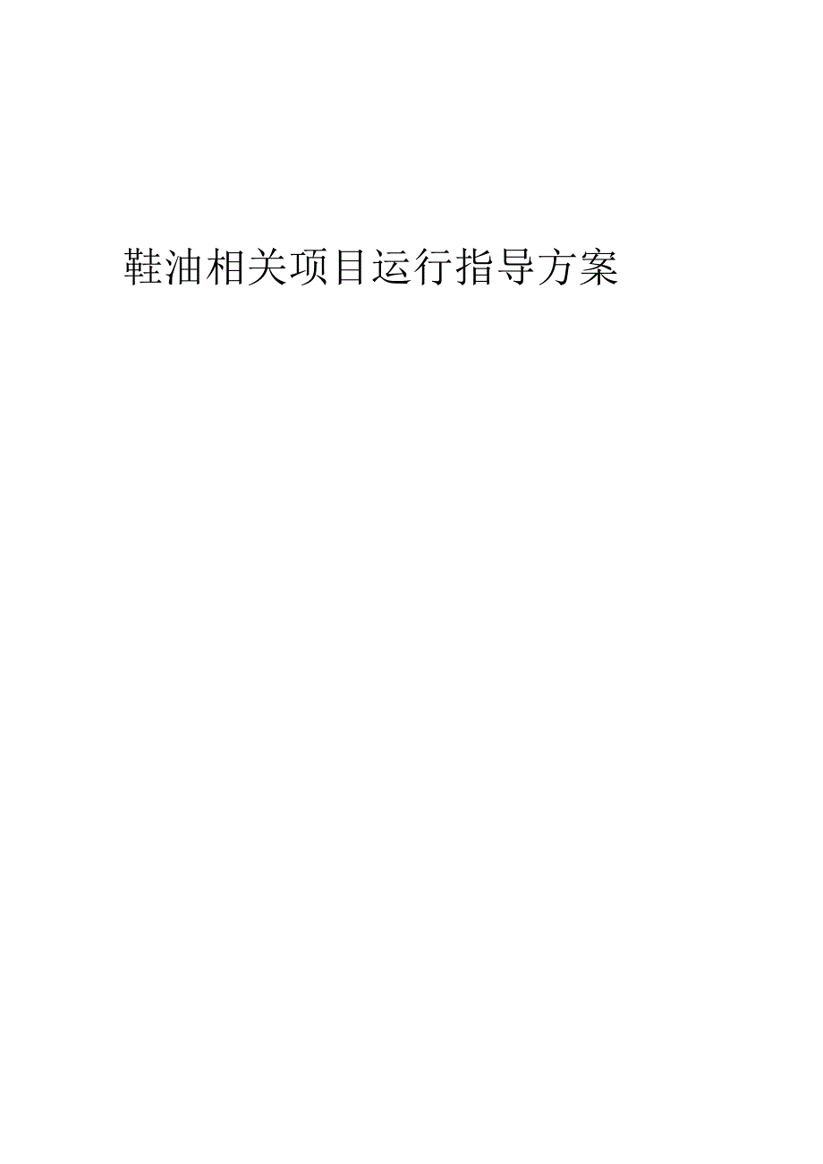 2023年鞋油相关项目运行指导方案.docx_第1页