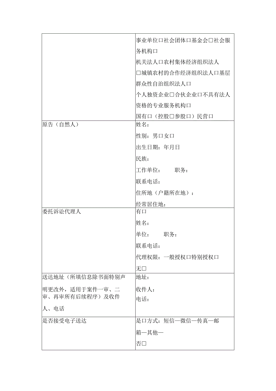 民事起诉状（金融借款合同纠纷）（最高人民法院2024版）.docx_第2页