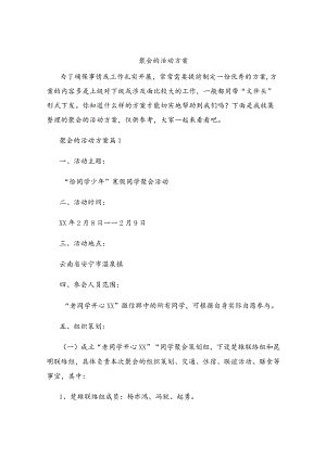 聚会的活动方案.docx