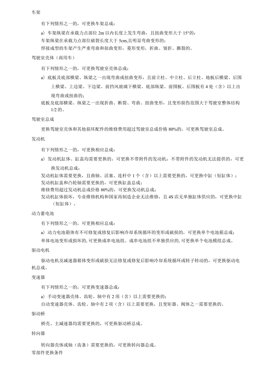 事故车辆配件更换原则和条件、贬值、停运、事故车辆损失鉴定评估意见书.docx_第2页