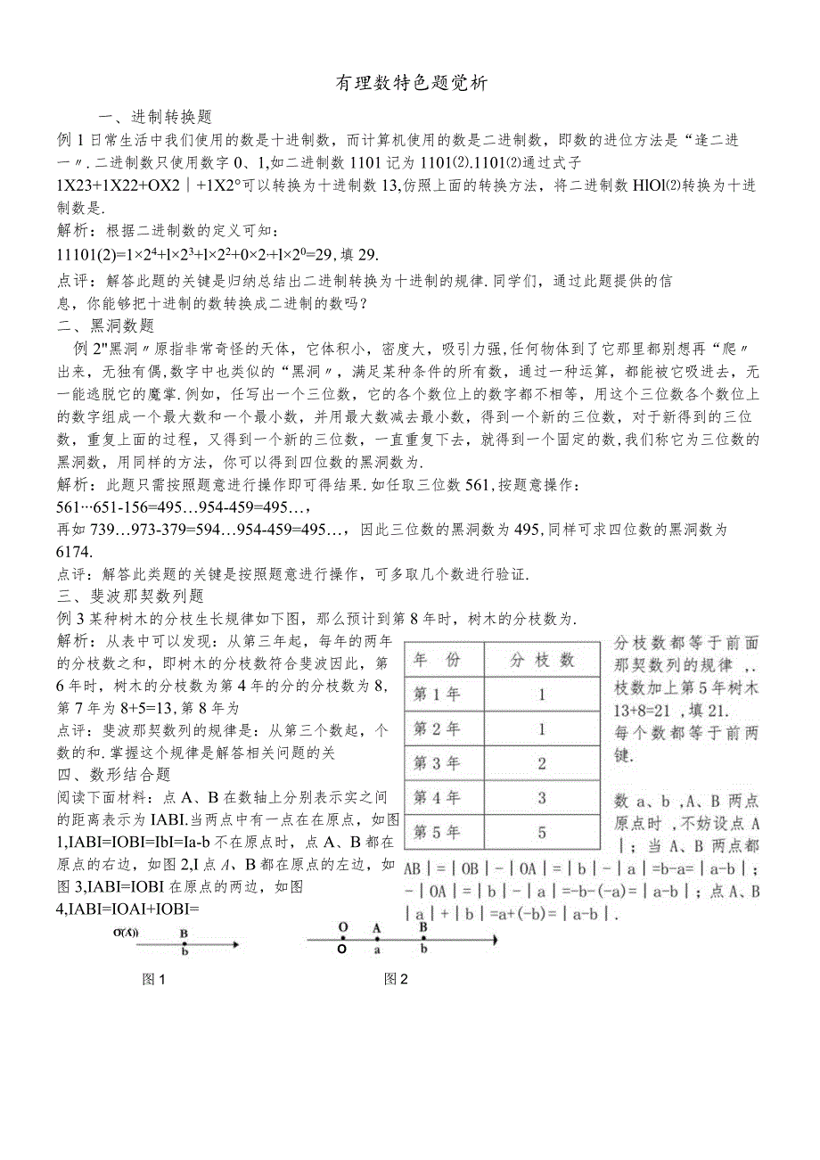 七年级人教版上册第一单元有理数特色题赏析.docx_第1页