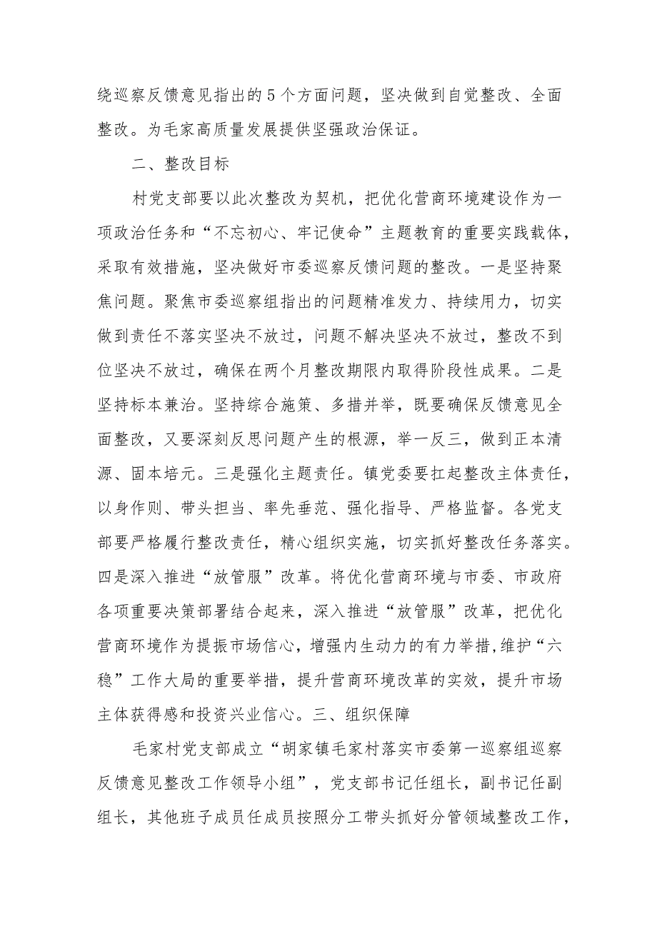 村支部委员会关于市委第一巡察组巡察反馈意见整改落实方案.docx_第2页