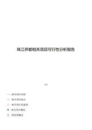 珠江侨都-项目可行性分析报告.docx