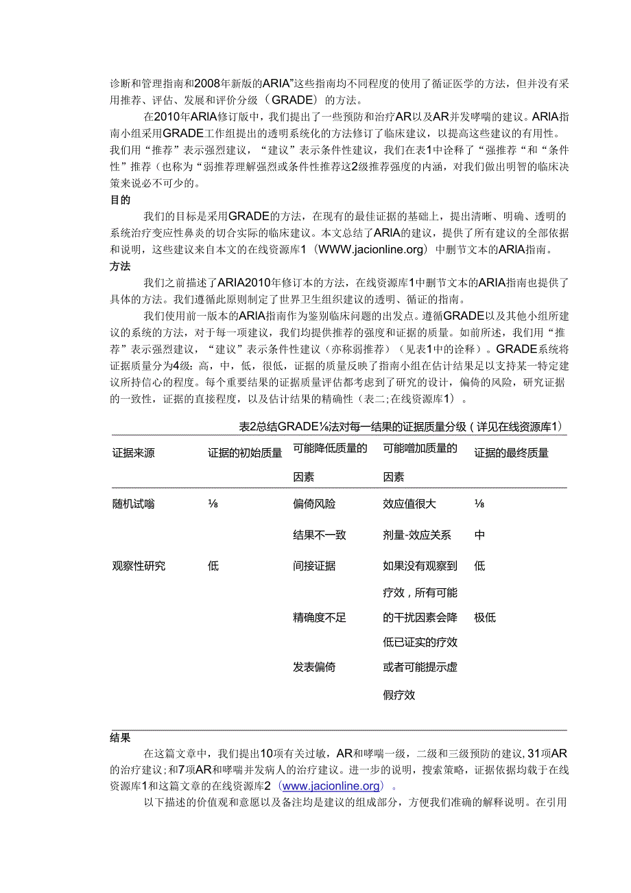 “变应性鼻炎及其对哮喘的影响(ARIA)”指南：2010修订版总结.docx_第3页