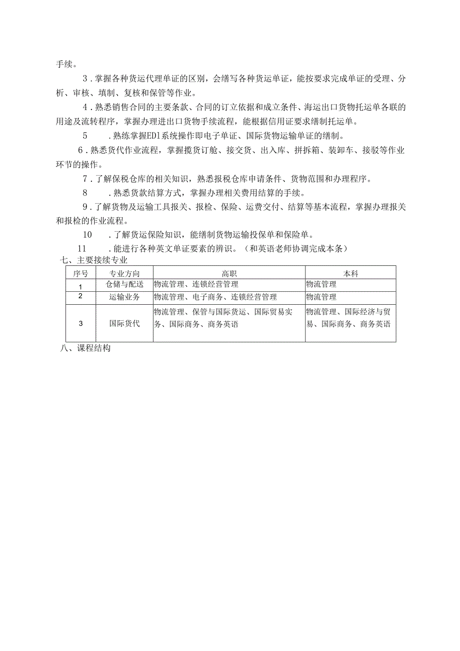 职业学校物流服务与管理专业人才培养方案.docx_第3页