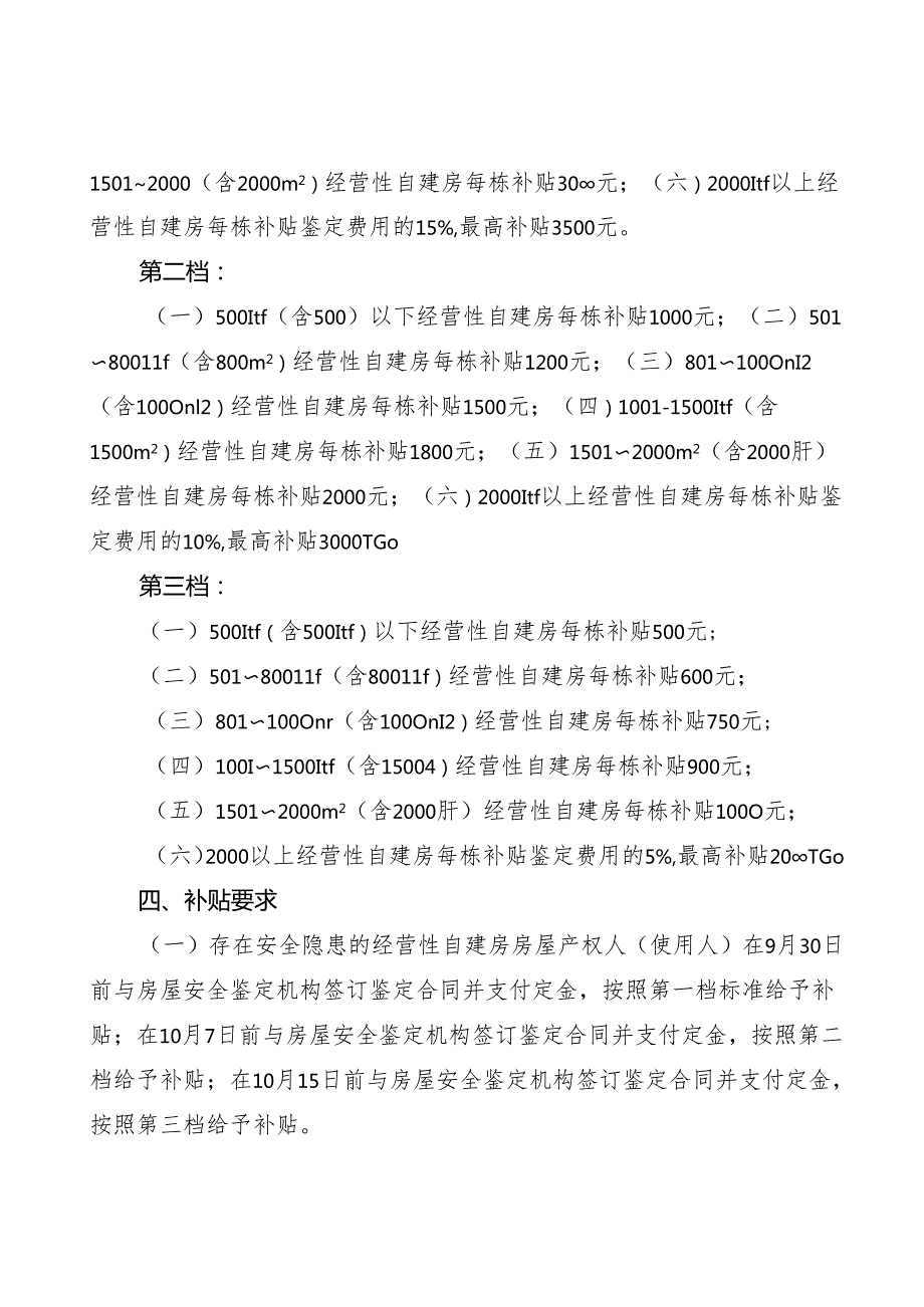 关于经营性自建房安全鉴定经费补贴方案.docx_第2页