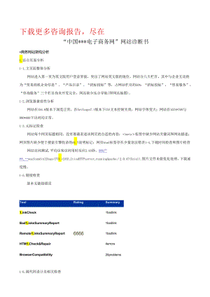 电子商务网站诊断书.docx