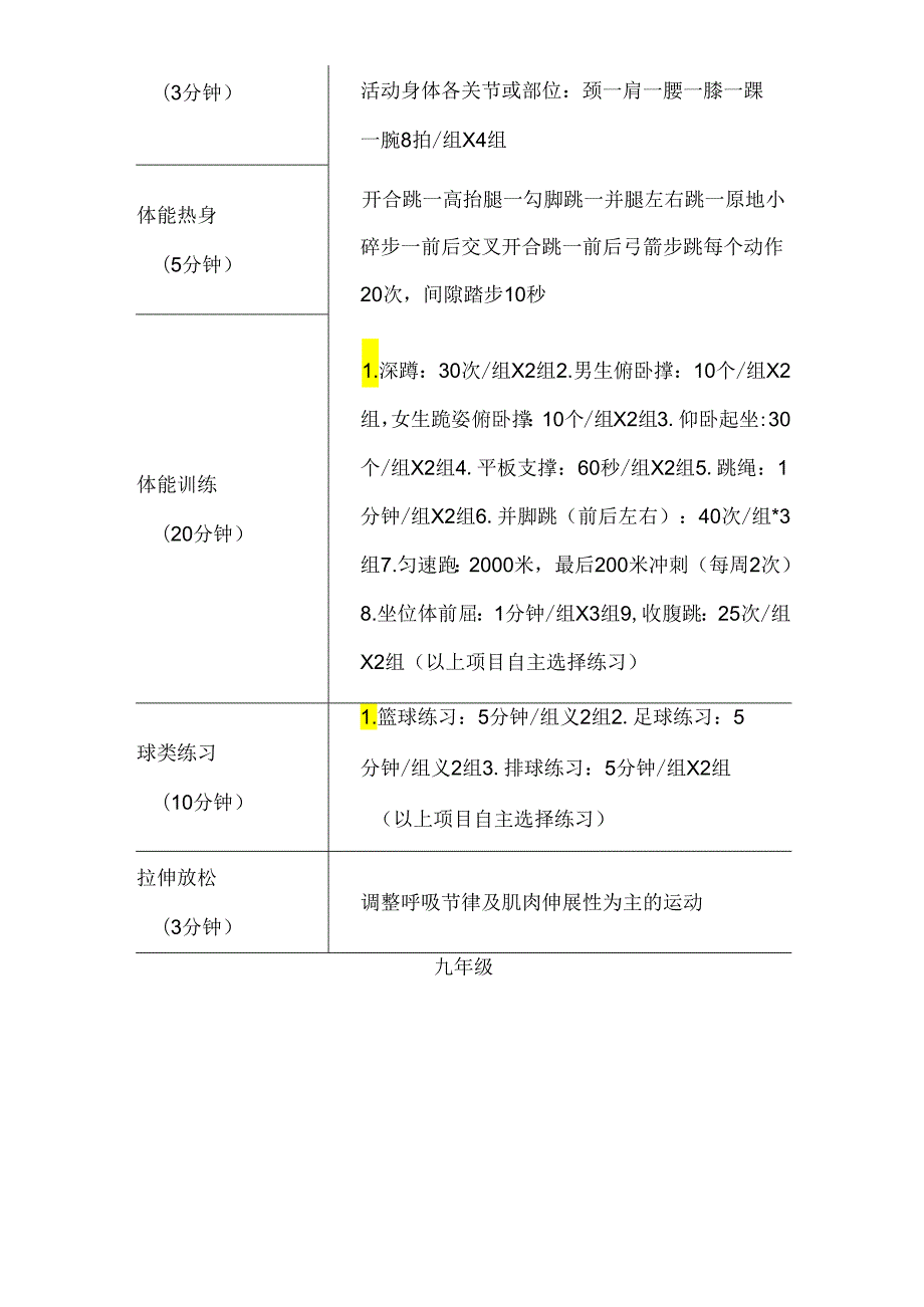 初中各年级寒假体育锻炼计划.docx_第2页