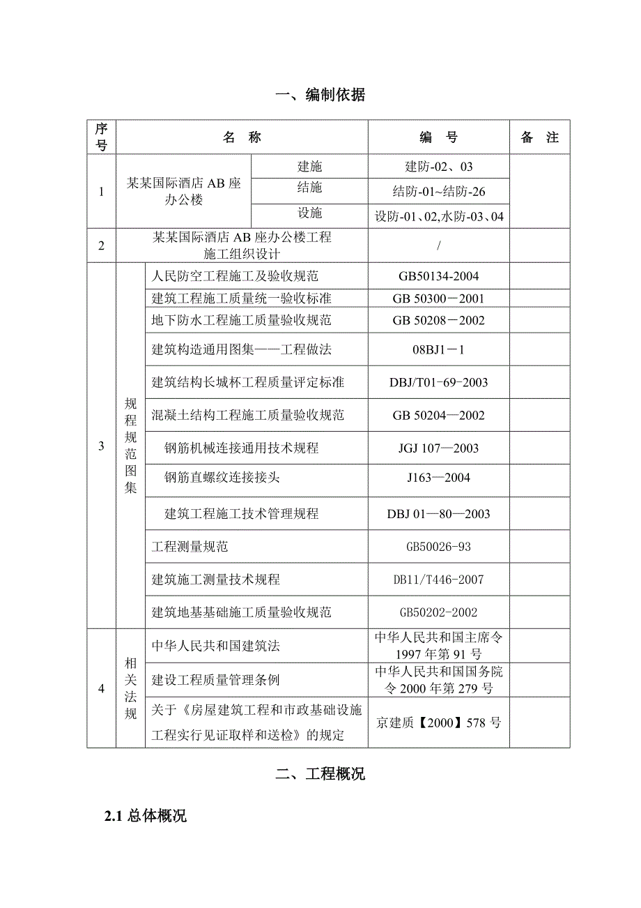 国际酒店人防工程施工方案.doc_第3页