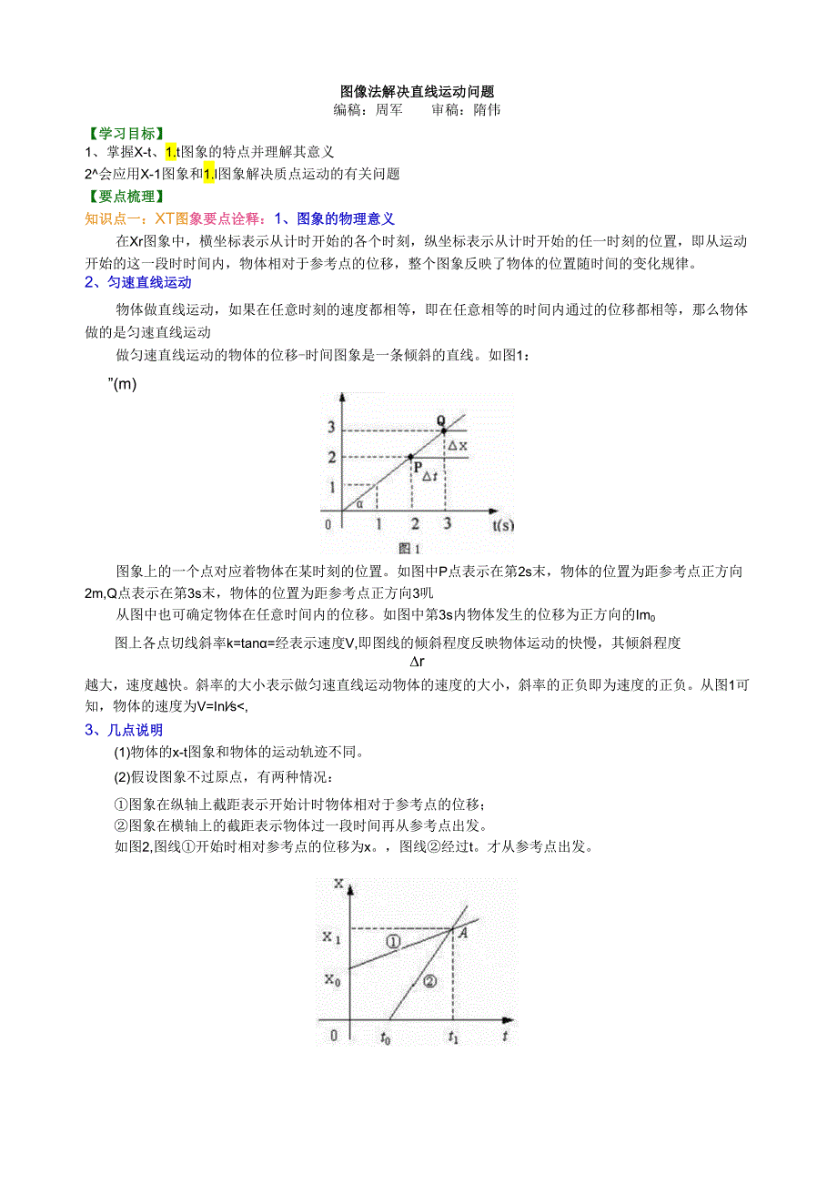 知识讲解-图像法解决直线运动问题(提高).docx_第1页