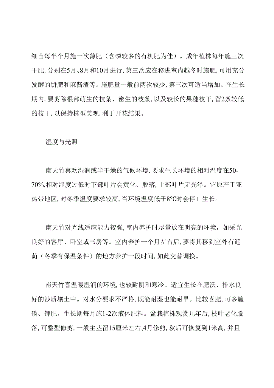 南天竹怎么养及注意事项.docx_第2页