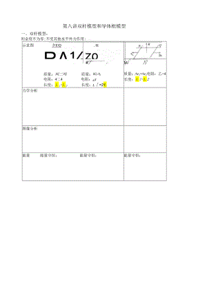 电磁感应双杆模型和导体框模型.docx