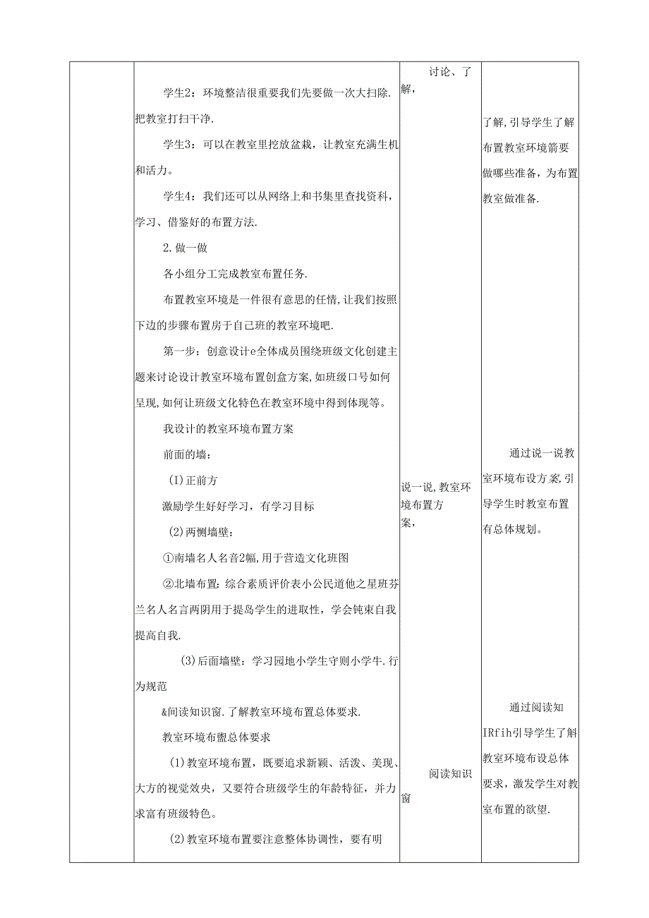 川民版劳动教育三上 第14课《布置教室环境》教案.docx_第2页