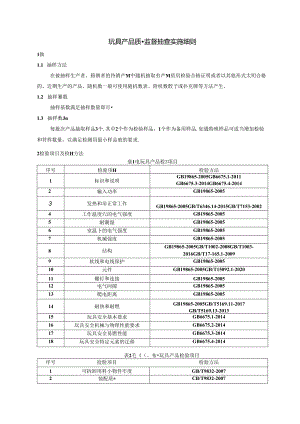 玩具产品监督抽查实施细则.docx