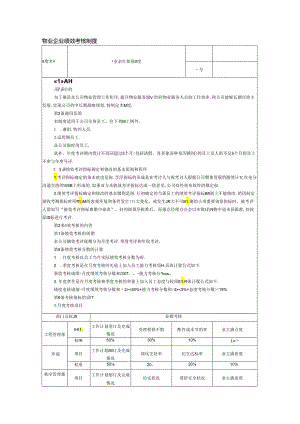 物业企业绩效考核制度.docx