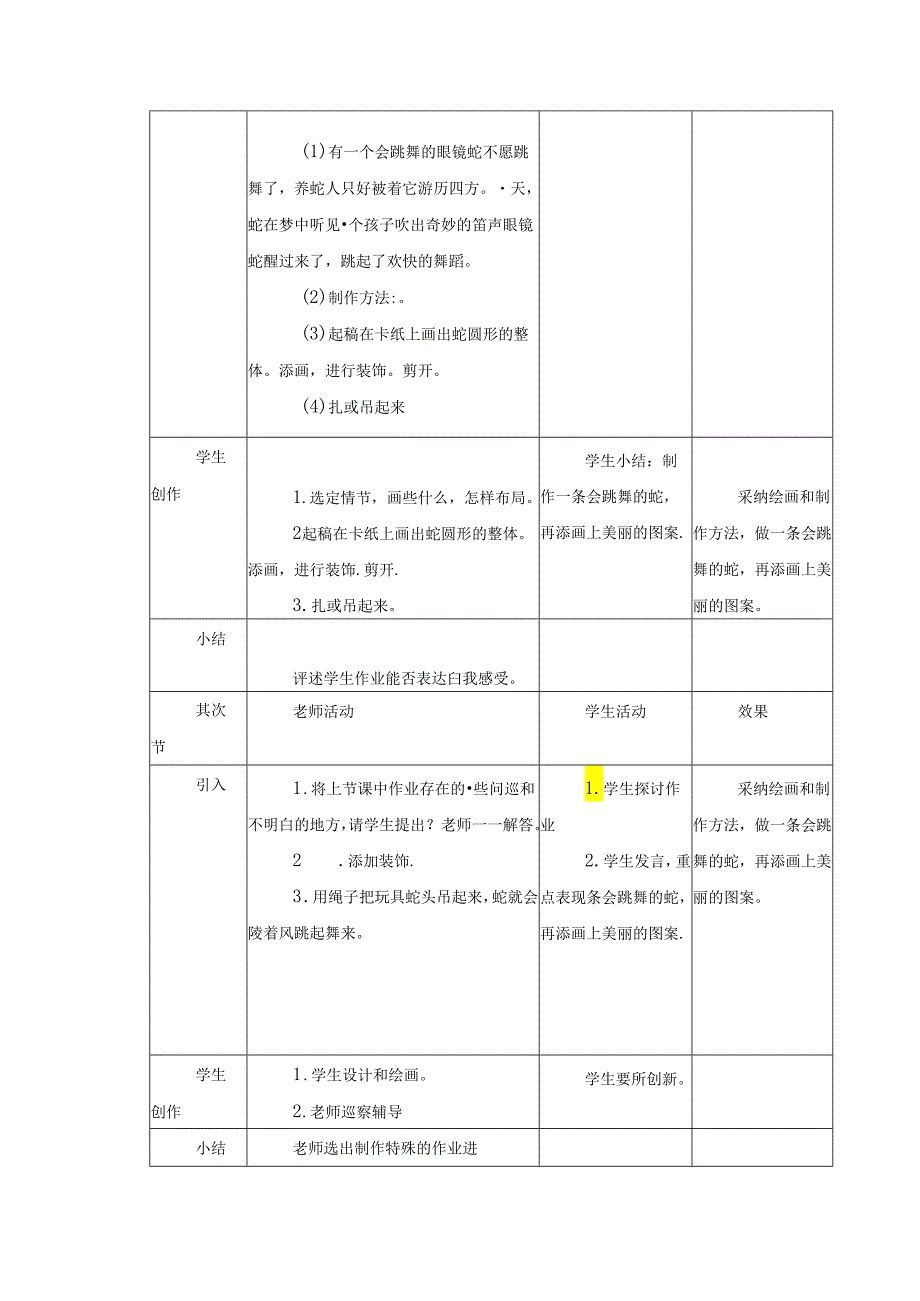 二年级上美术教案-可爱的玩具蛇_岭南版.docx_第2页