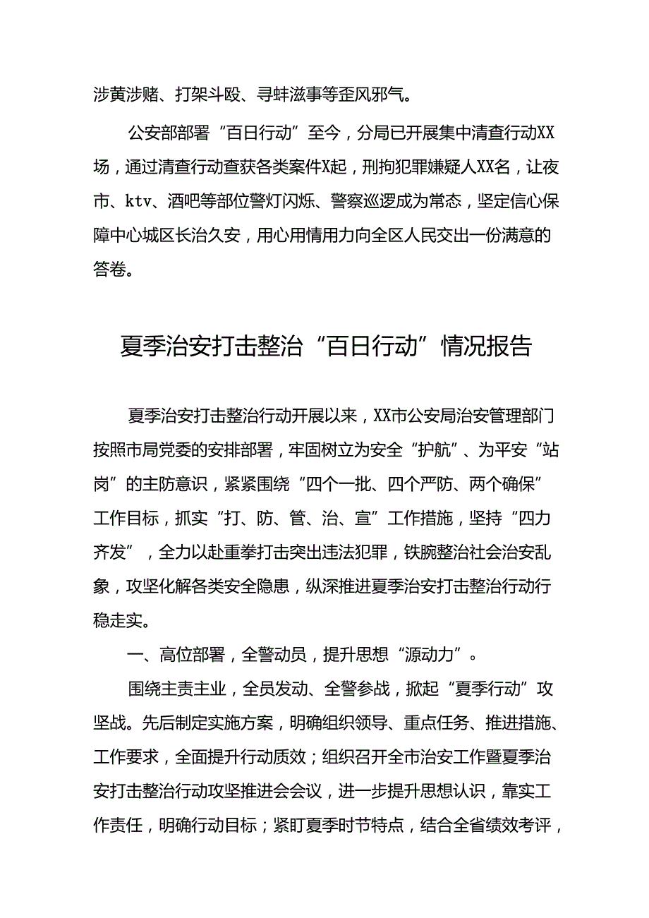 2024年公安夏季治安打击整治专项行动总结汇报8篇.docx_第3页