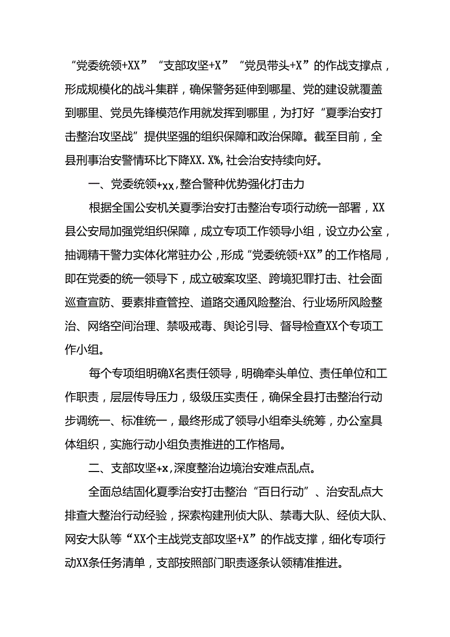 公安夏季治安打击整治工作总结报告七篇.docx_第3页