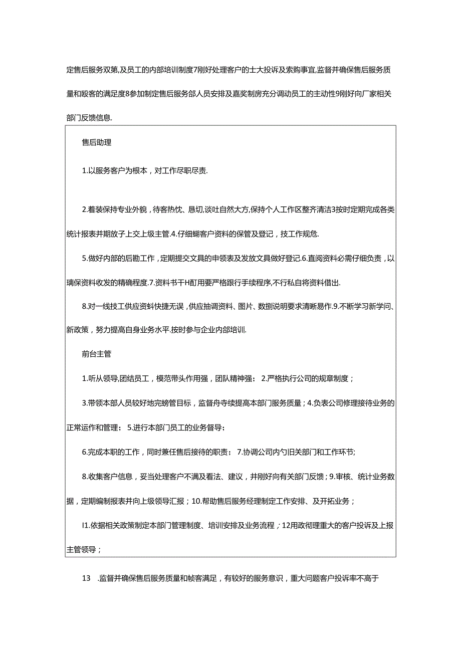 2024年4s店售后顾问岗位职责（共6篇）.docx_第2页