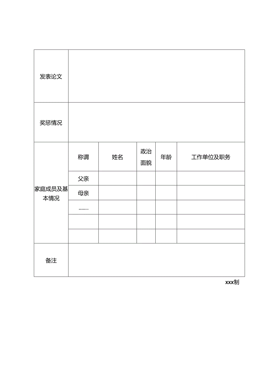 2024年度硕士研究生招聘报名表.docx_第2页