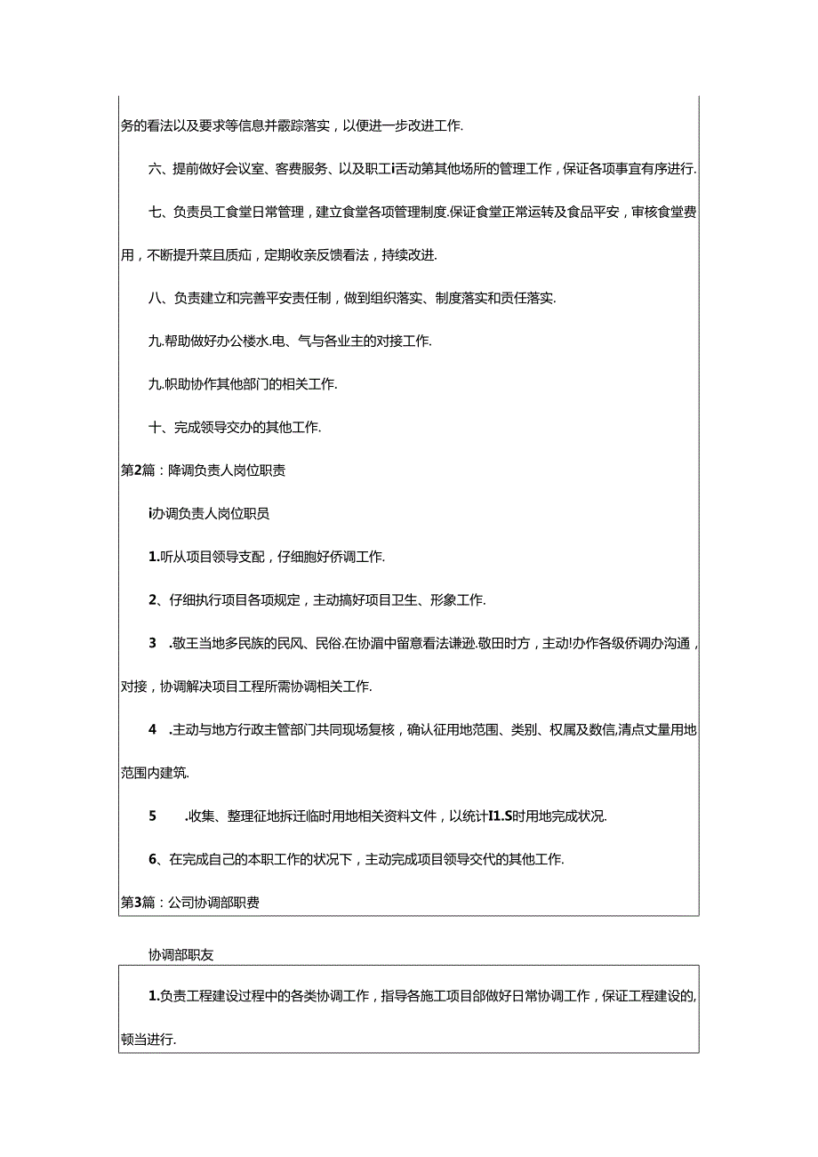 2024年协调部岗位职责文库（共13篇）.docx_第3页