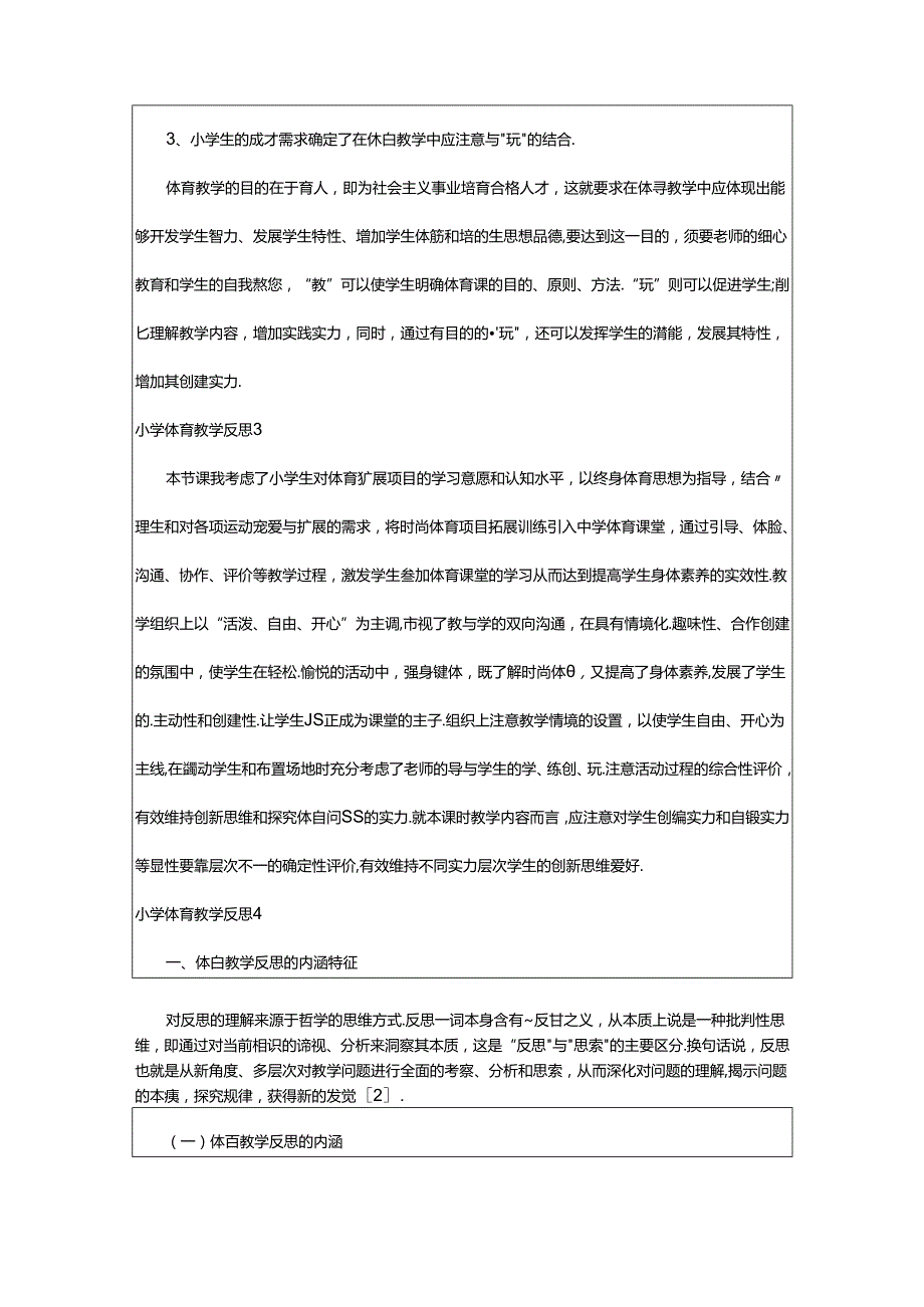 2024年小学体育教学反思合集15篇.docx_第3页