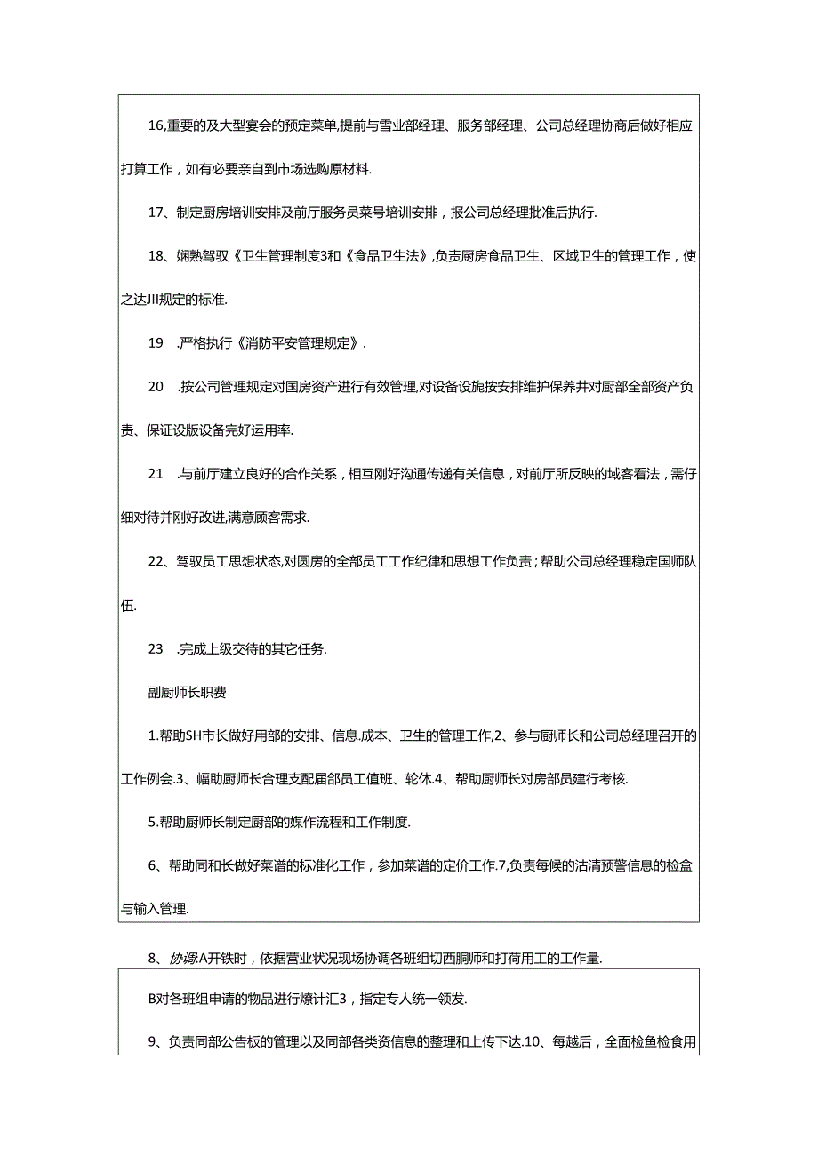 2024年厨房部主管岗位职责（共3篇）.docx_第2页