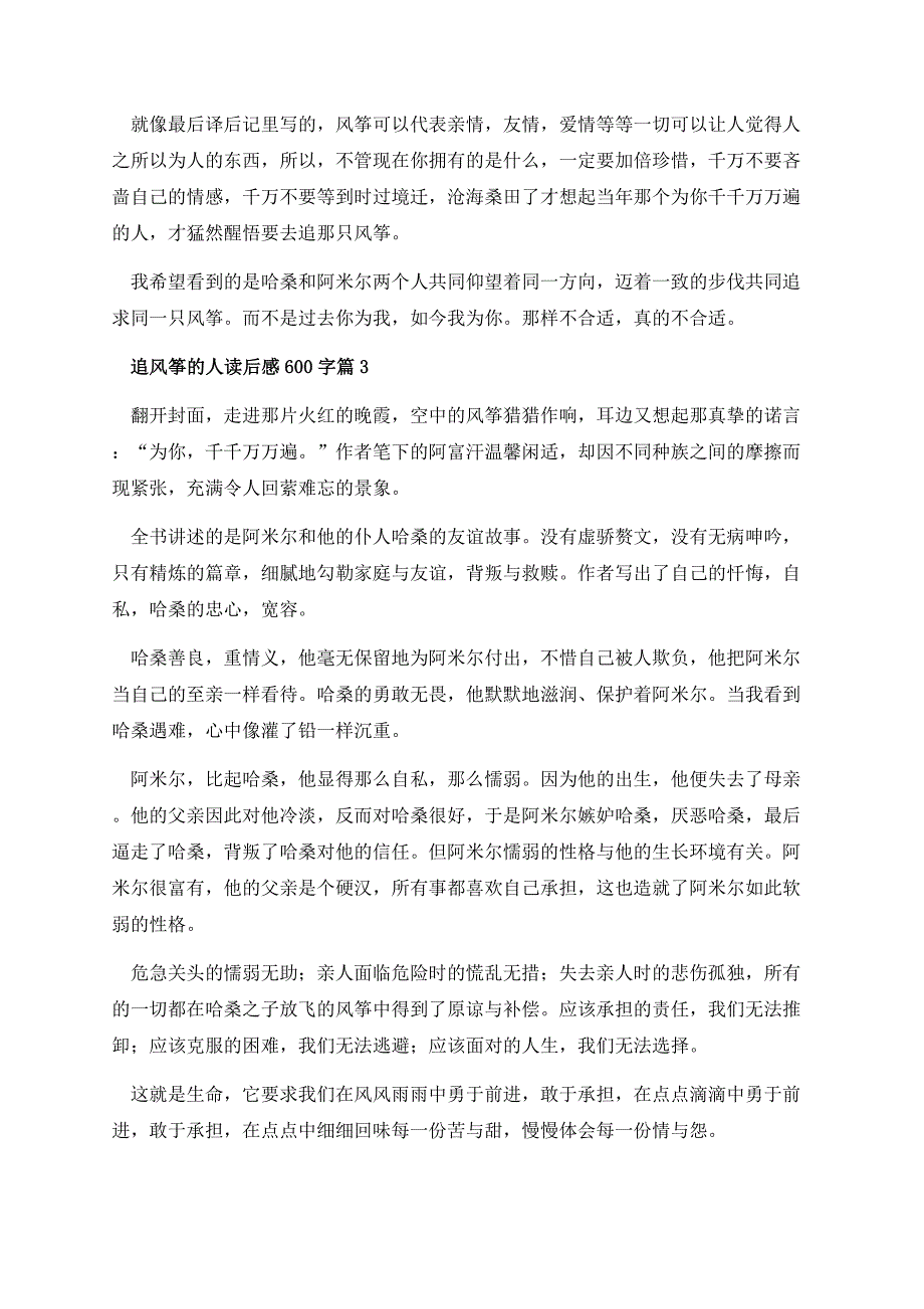 追风筝的人读后感600字.docx_第3页