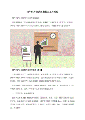 妇产科护士试用期转正工作总结.docx