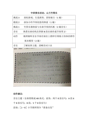 中班奏乐游戏《山兰竹筒乐》PPT课件教案中班奏乐活动：山兰竹筒乐 教案.doc