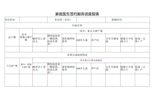 家庭医生签约服务进度报表.docx