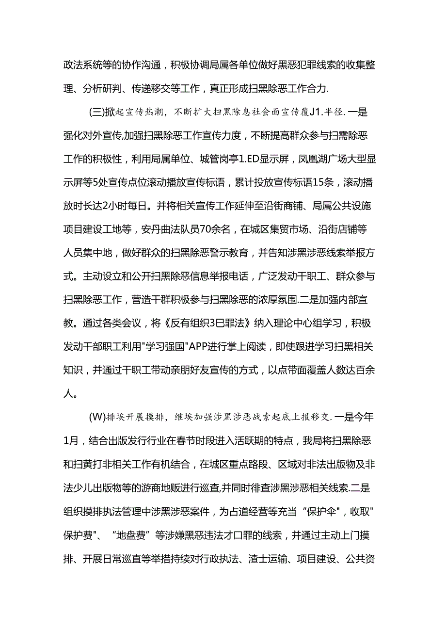 2024年上半年扫黑除恶斗争工作总结.docx_第2页