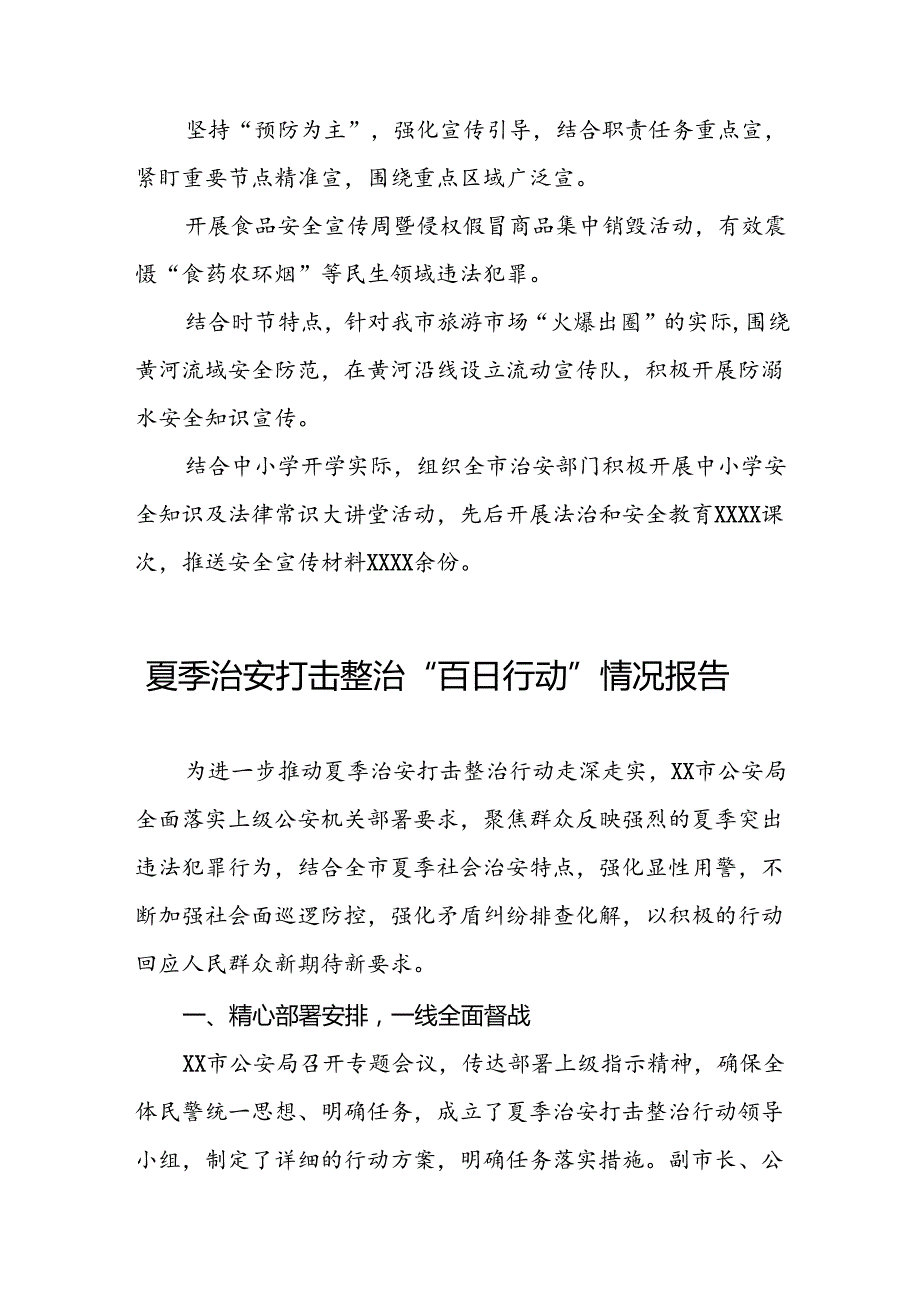 十八篇公安2024年夏季治安打击整治行动情况报告.docx_第3页