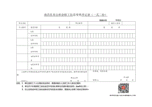 南昌住房公积金职工信息变更登记表.docx