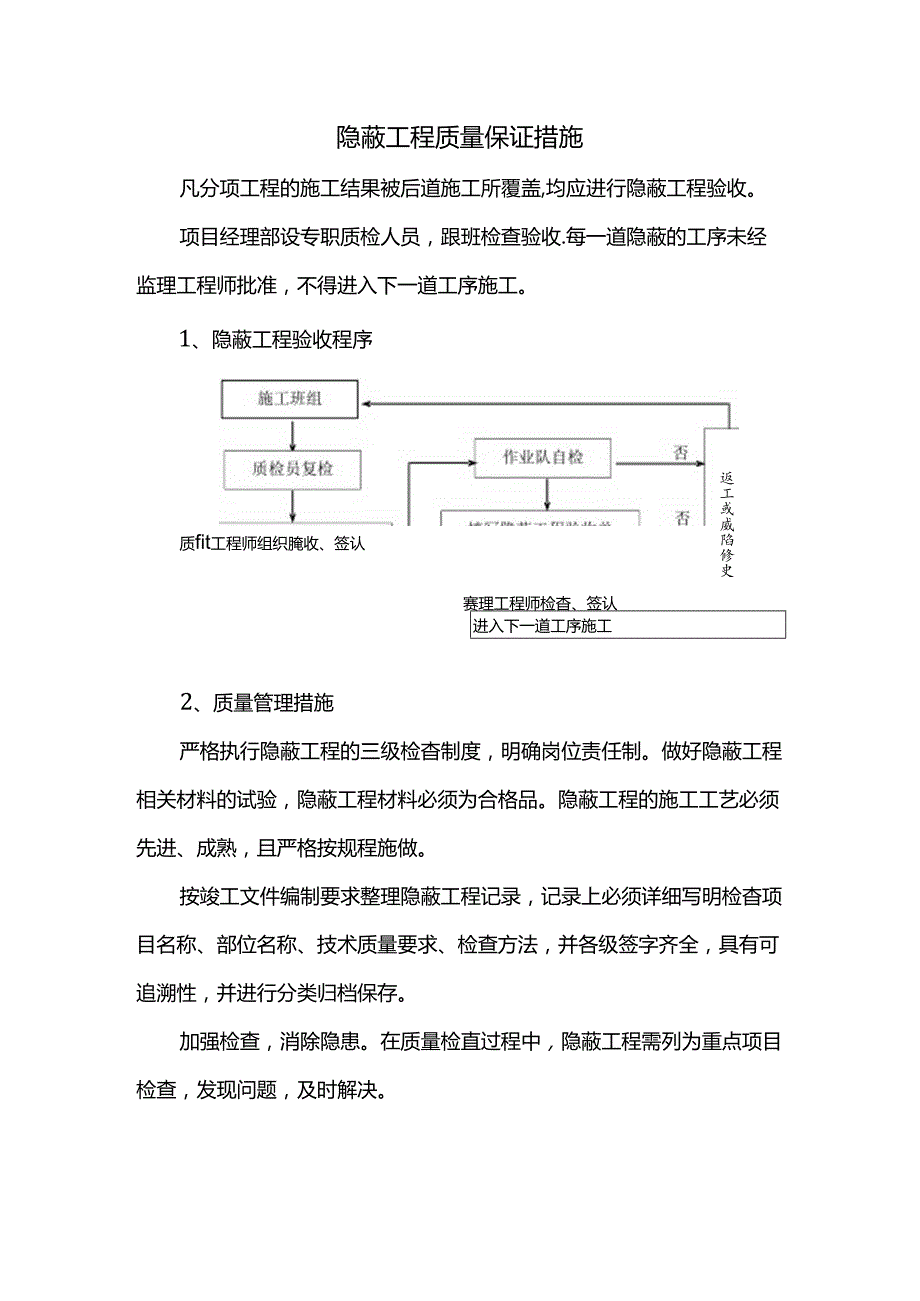 隐蔽工程质量保证措施.docx_第1页