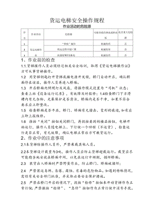 货运电梯安全操作规程.docx