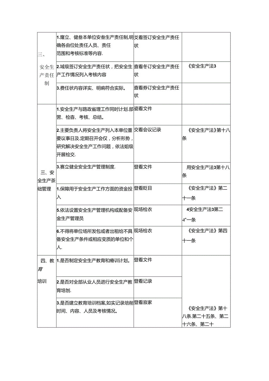 河南省公路路政安全生产检查表.docx_第3页