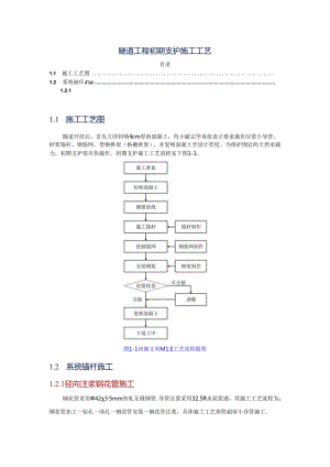 隧道工程初期支护施工工艺.docx