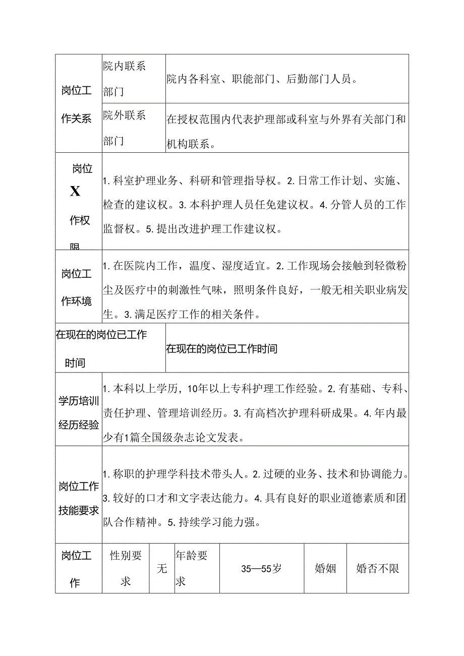 医院小儿内科主任护师岗位说明书.docx_第3页