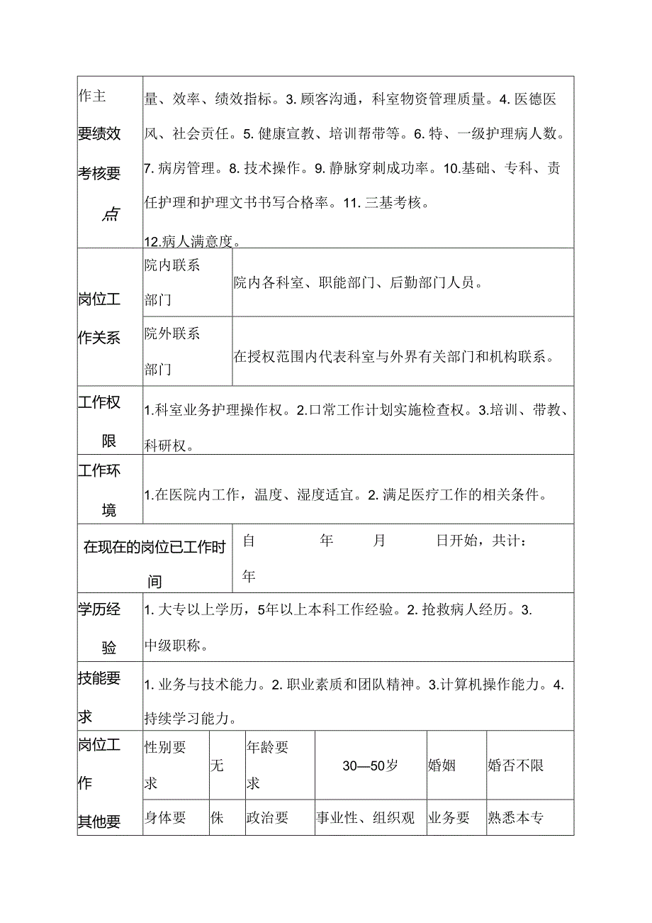 二级甲等医院妇产科助产师（士）护士岗位说明书.docx_第3页