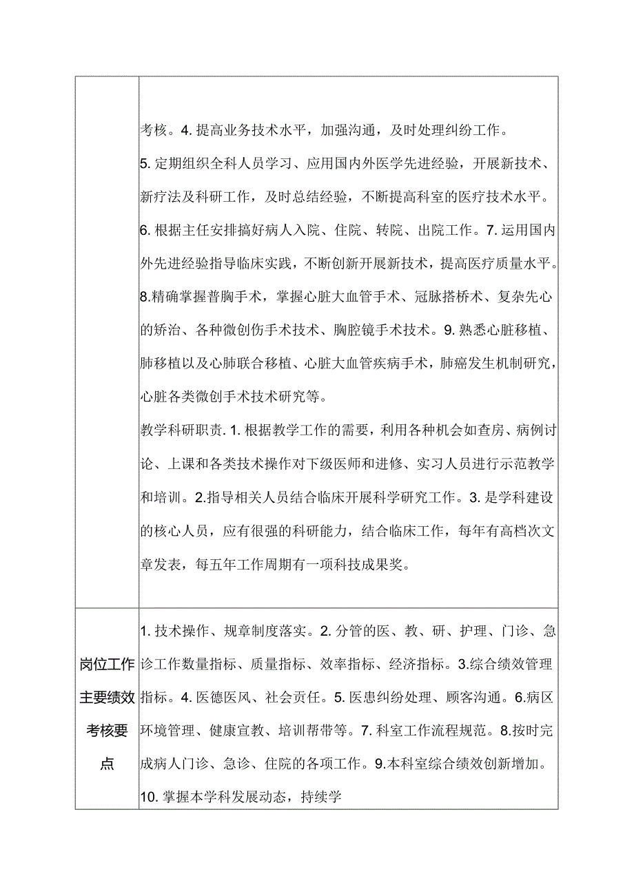 医院普通外科副主任岗位说明书.docx_第2页