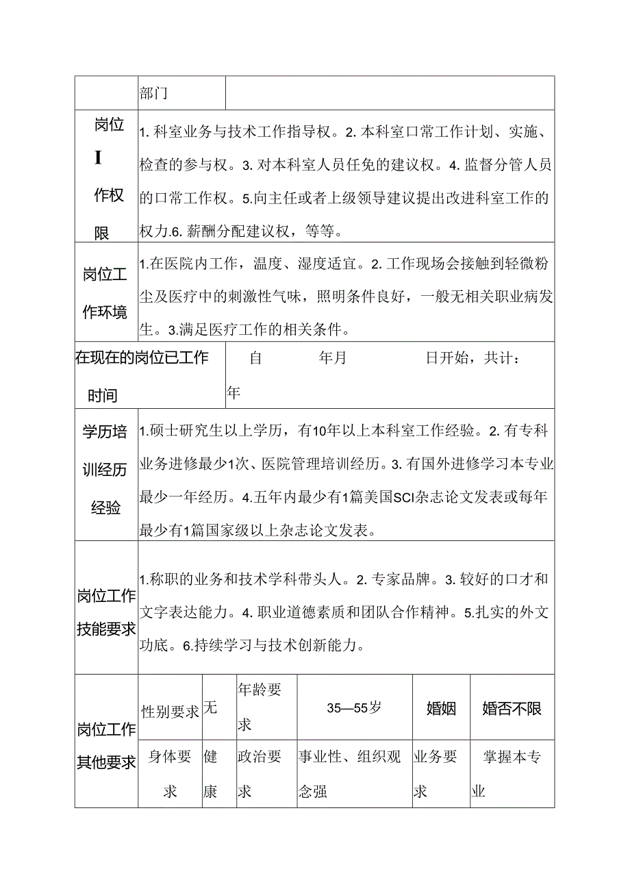 医院神经内科副主任医师岗位说明书.docx_第3页