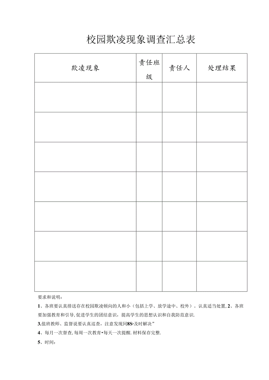 校园欺凌调查表.docx_第1页