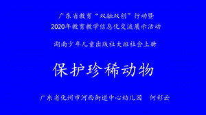 大班社会《保护珍稀动物》大班社会《保护珍稀动物》微课件.pptx