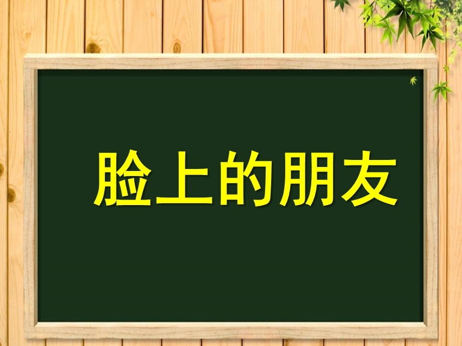 小班健康《脸上的朋友》PPT课件教案小班：脸上的朋友.pptx_第1页