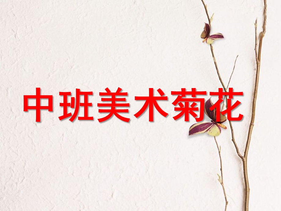 中班美术《菊花》PPT课件教案中班美术活动：菊花.pptx_第1页