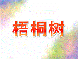 小班科学《梧桐树》PPT课件教案科学梧桐树.pptx