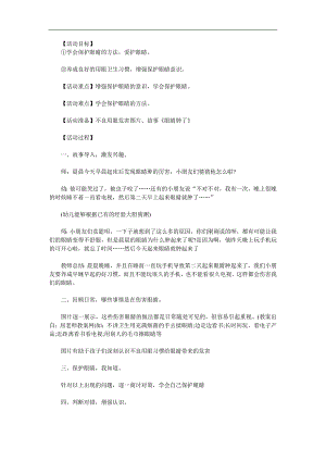 中班健康公开课《爱护眼睛》PPT课件教案参考教案.docx