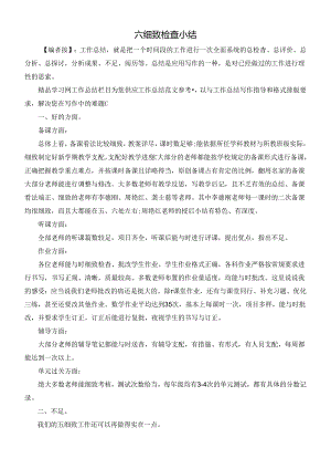 六认真检查小结.docx